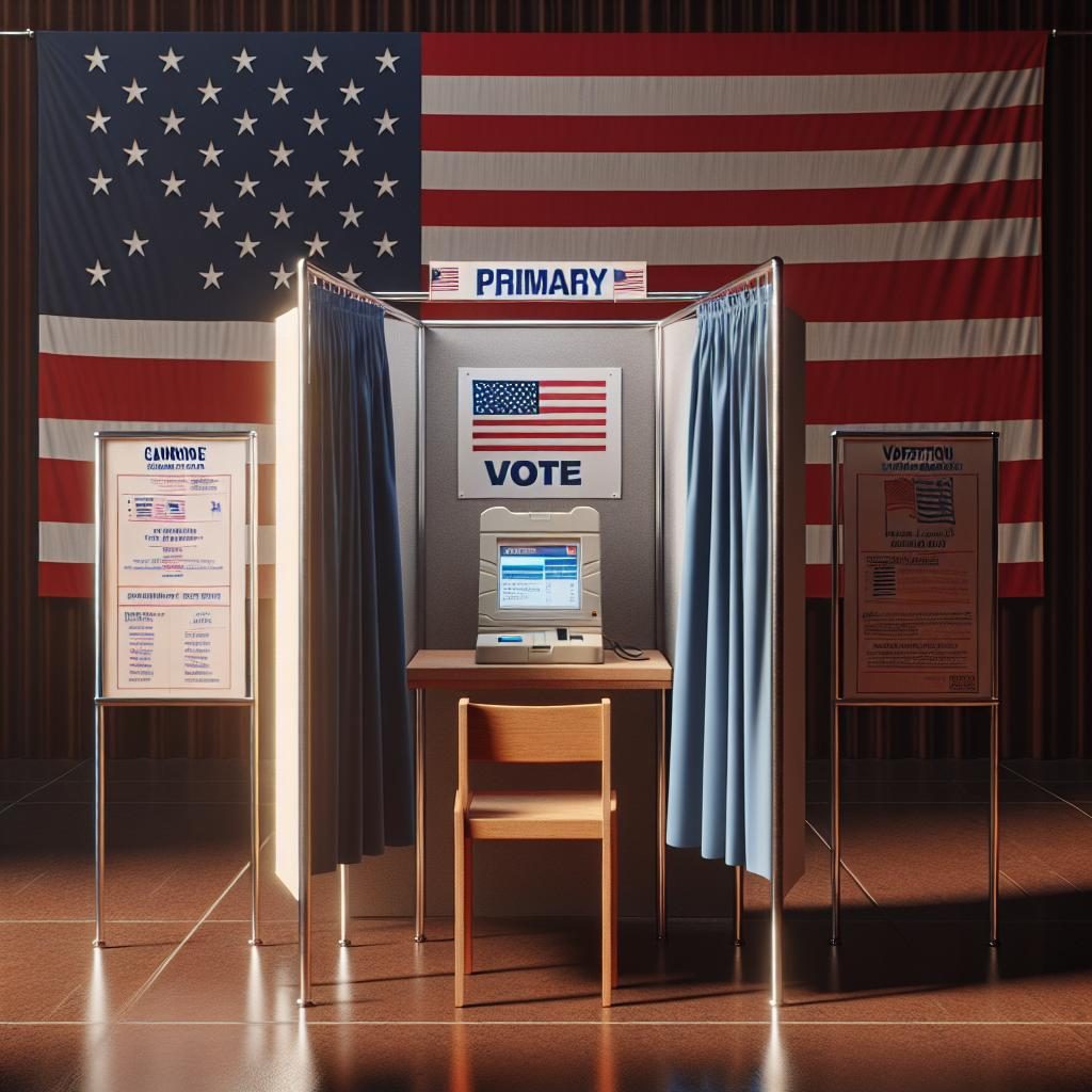 South Carolina primary voting booth