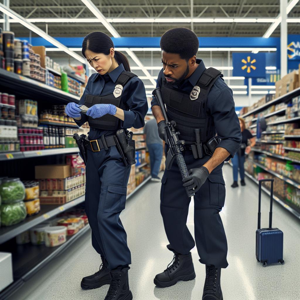 Police searching inside Walmart