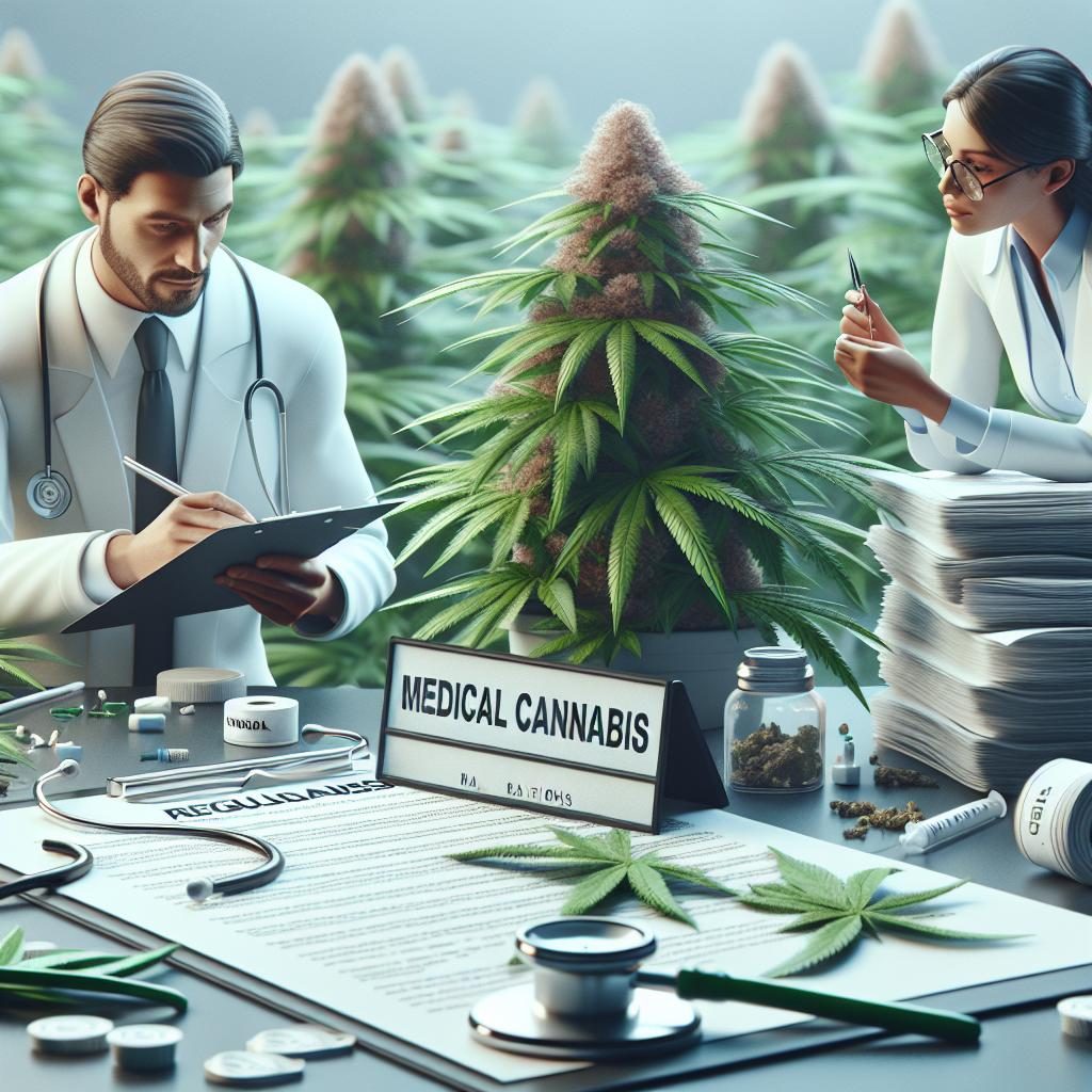 Medical cannabis regulations concept