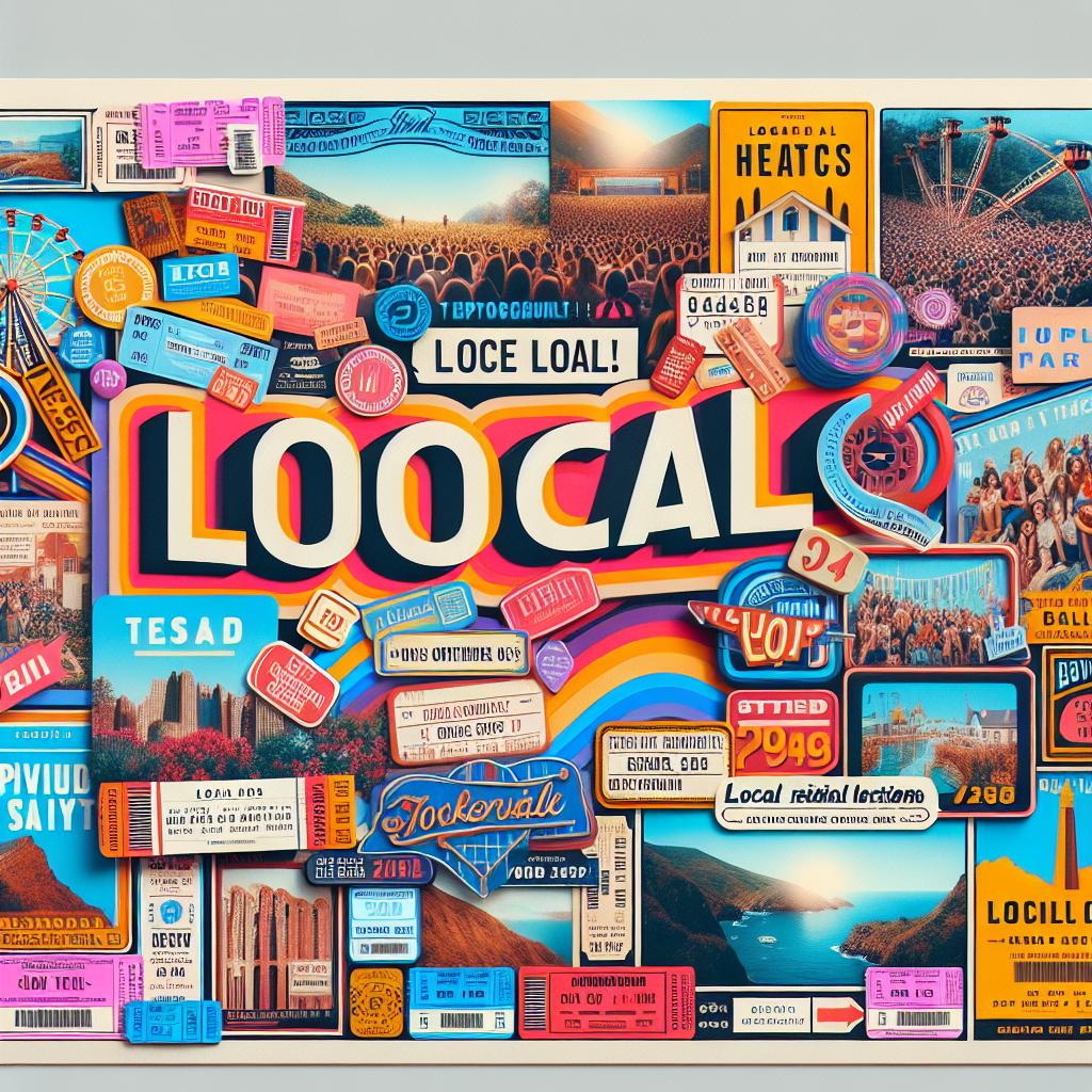 "Local events collage poster"