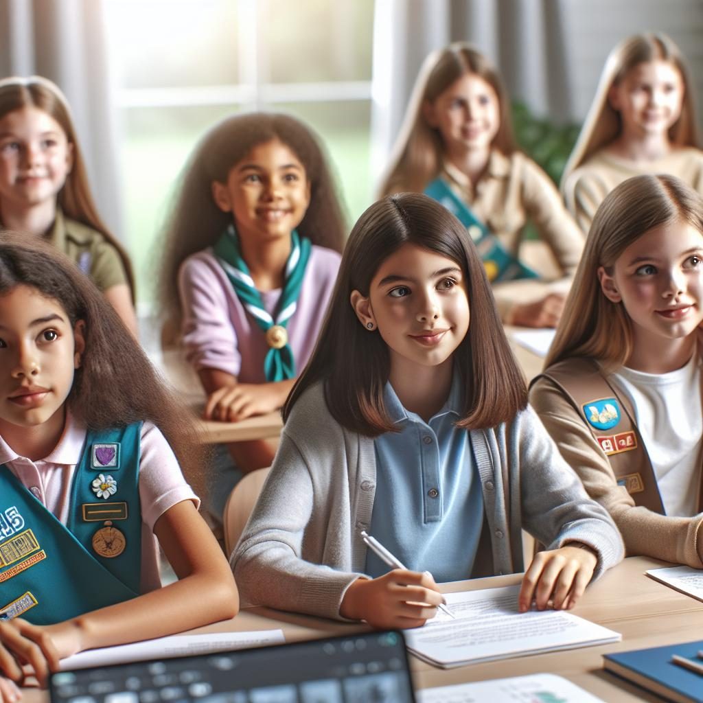 Girl Scouts learning presentation.