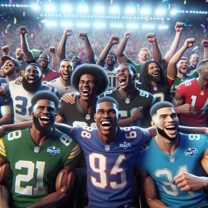 NFL Draft celebration portrait