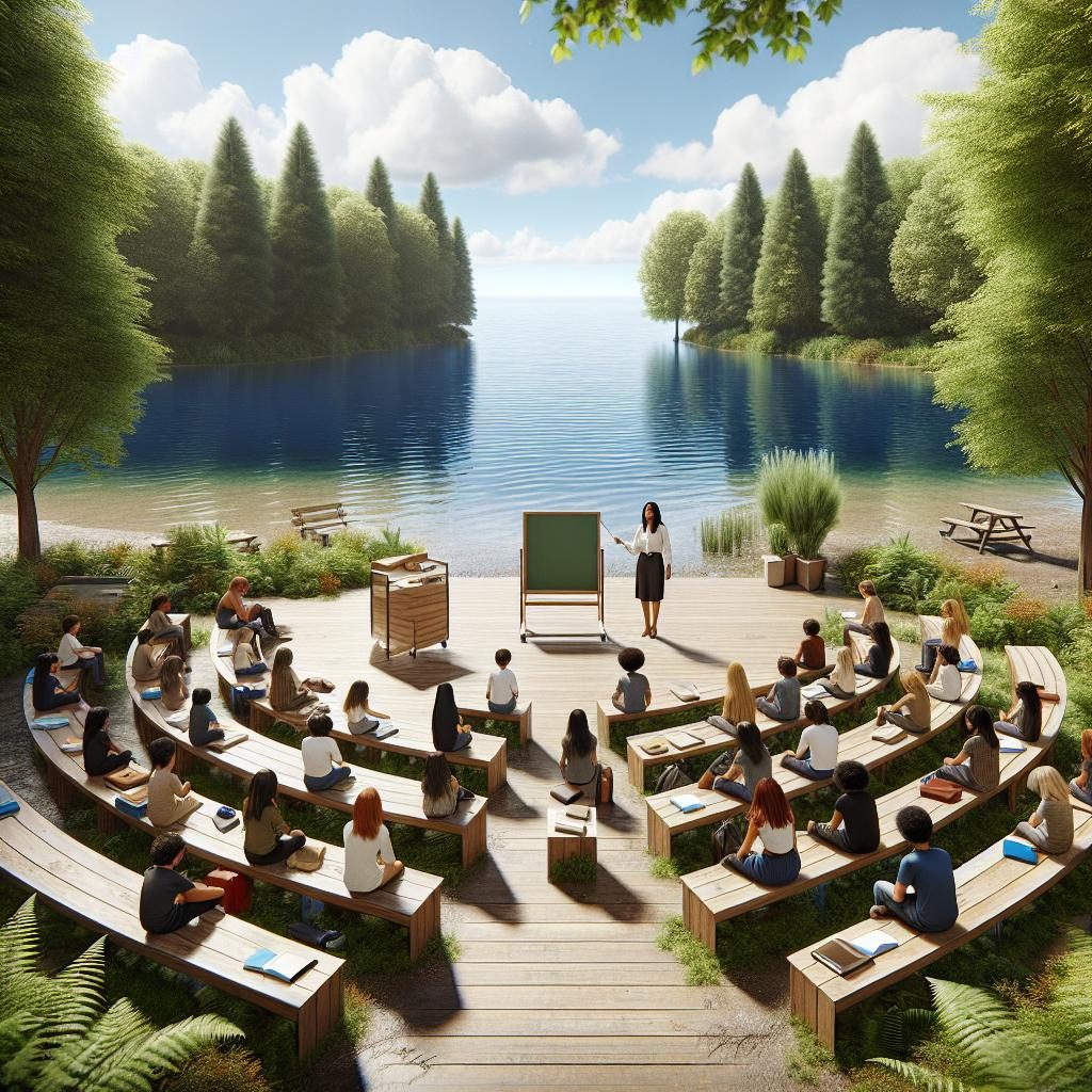 Lakefront outdoor classroom image