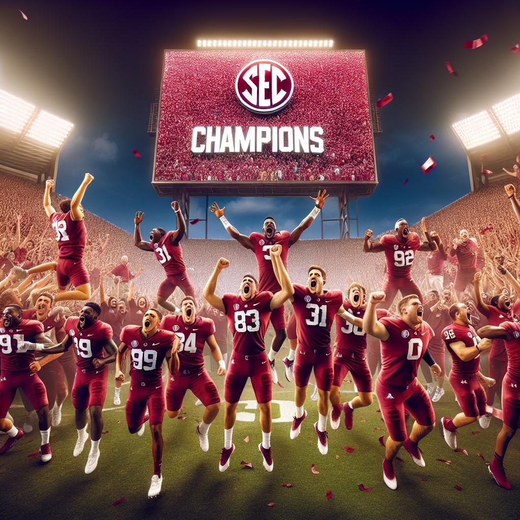 "Gamecocks celebrating SEC victory"