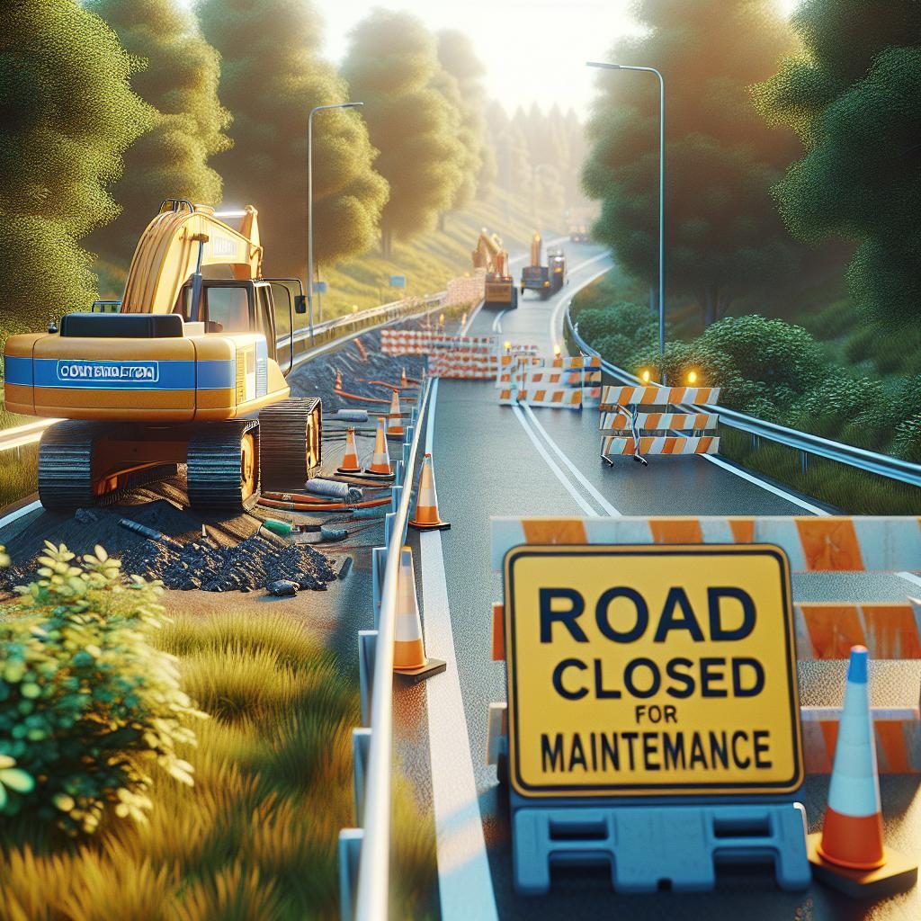 Road closed for maintenance.