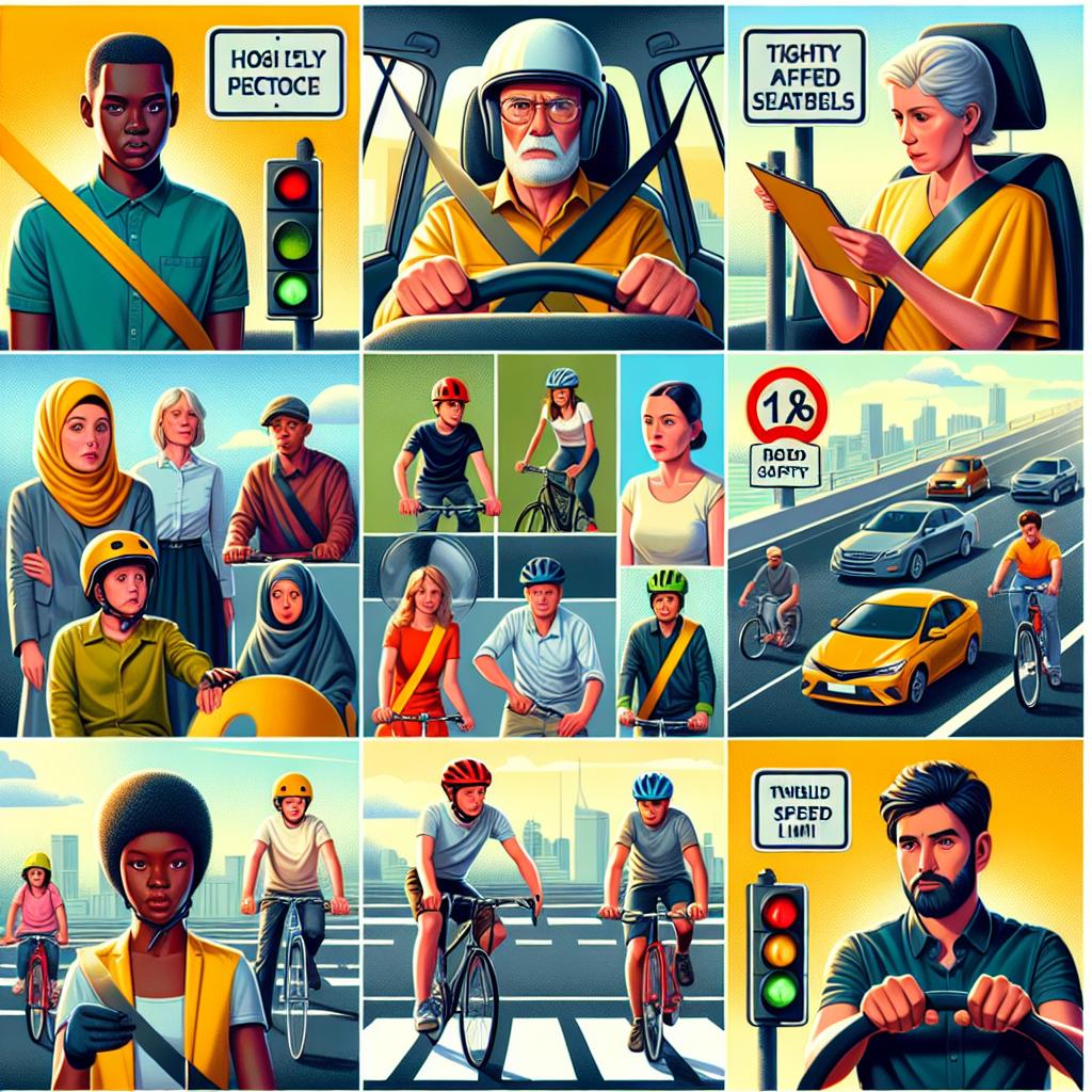 Road safety campaign poster.