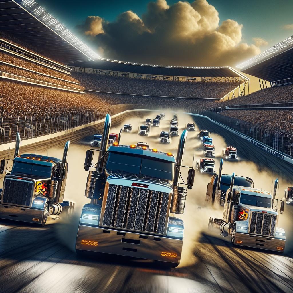 Big rigs racing event.