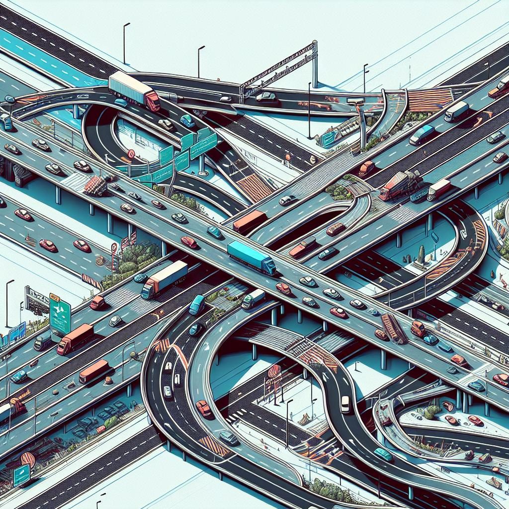 Traffic diversion planning illustration