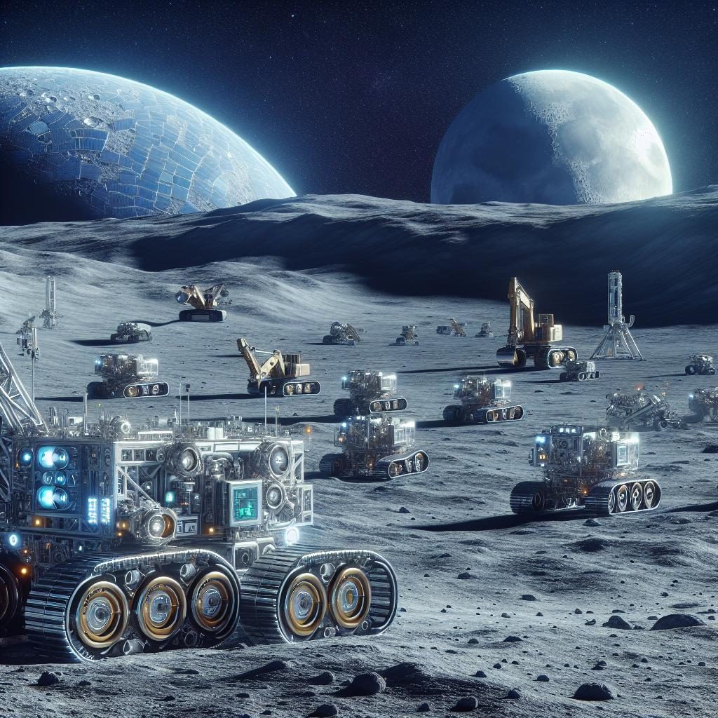 Lunar mining technology