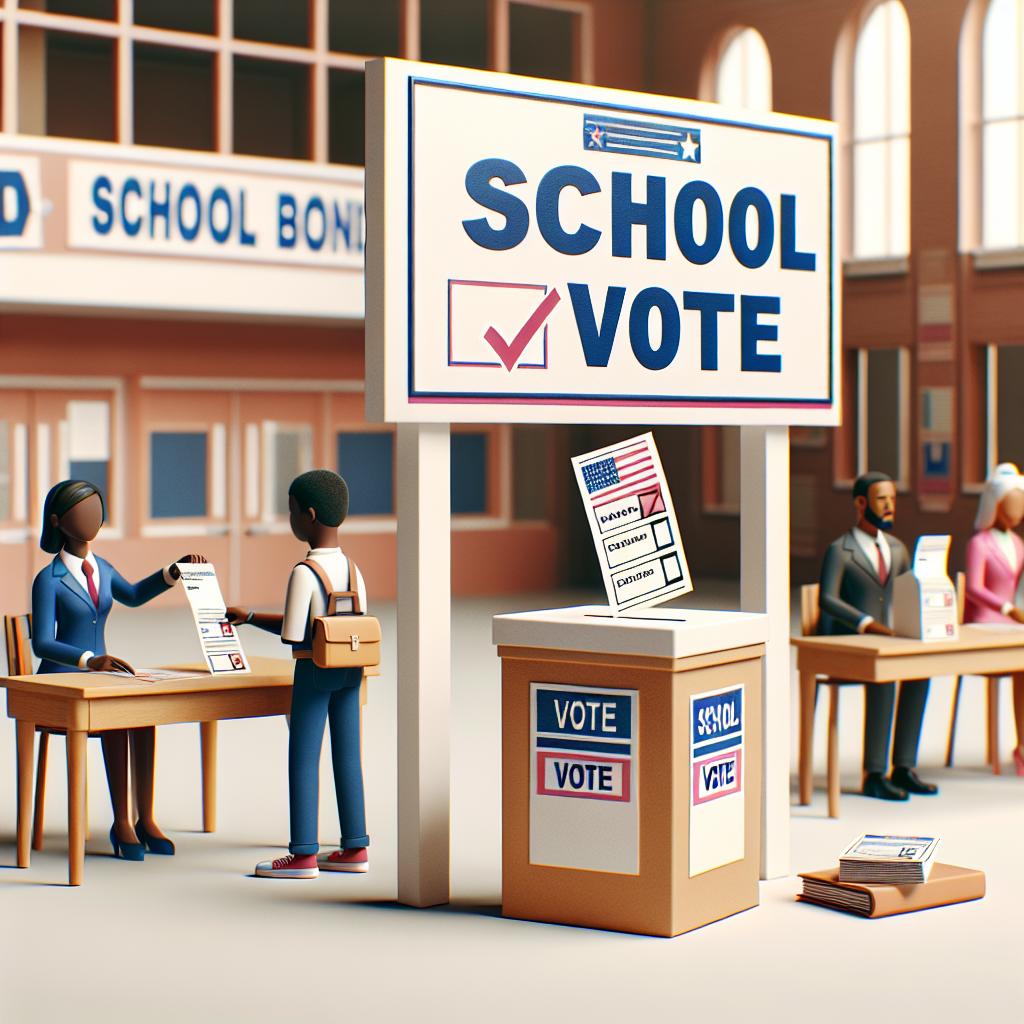 School bond vote concept.