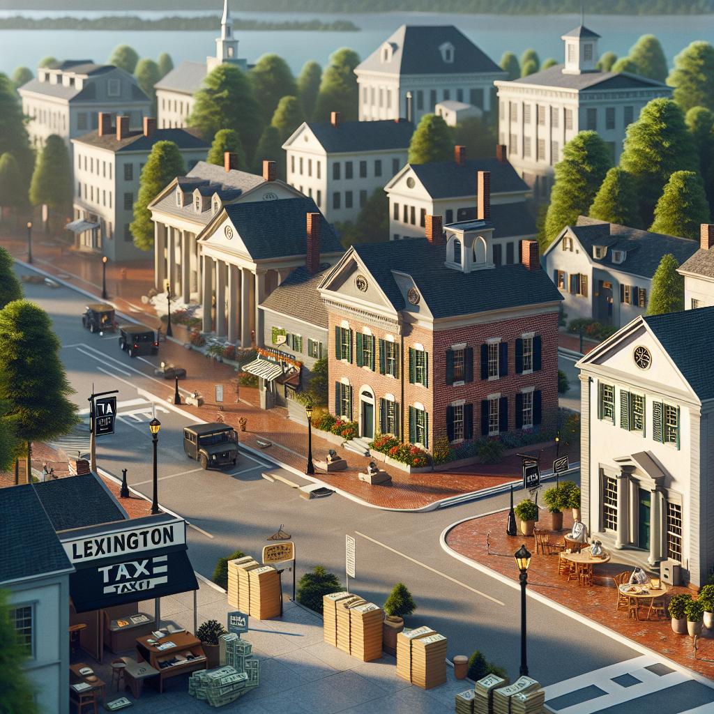 "Lexington town taxation concept"