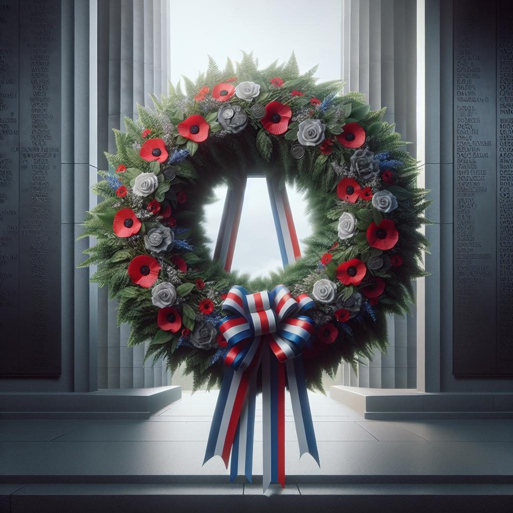 "Veterans memorial wreath"