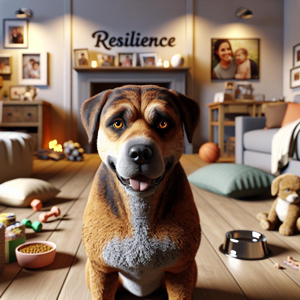 Resilient dog, loving home