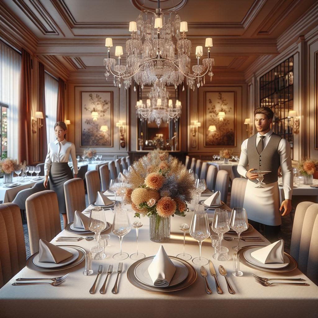 Elegant restaurant dining