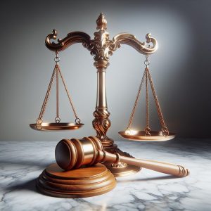 Justice Scales and Gavel