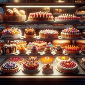 Colorful Bakery Display