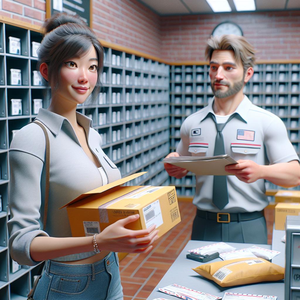 Surprised Postal Scene