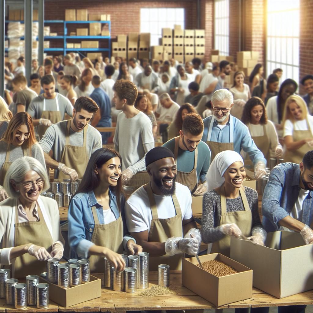 Community Food Packing Joy