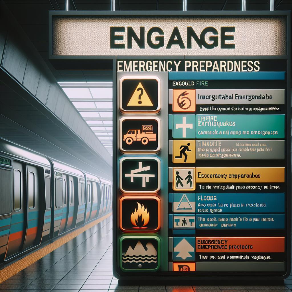 Emergency preparedness signage