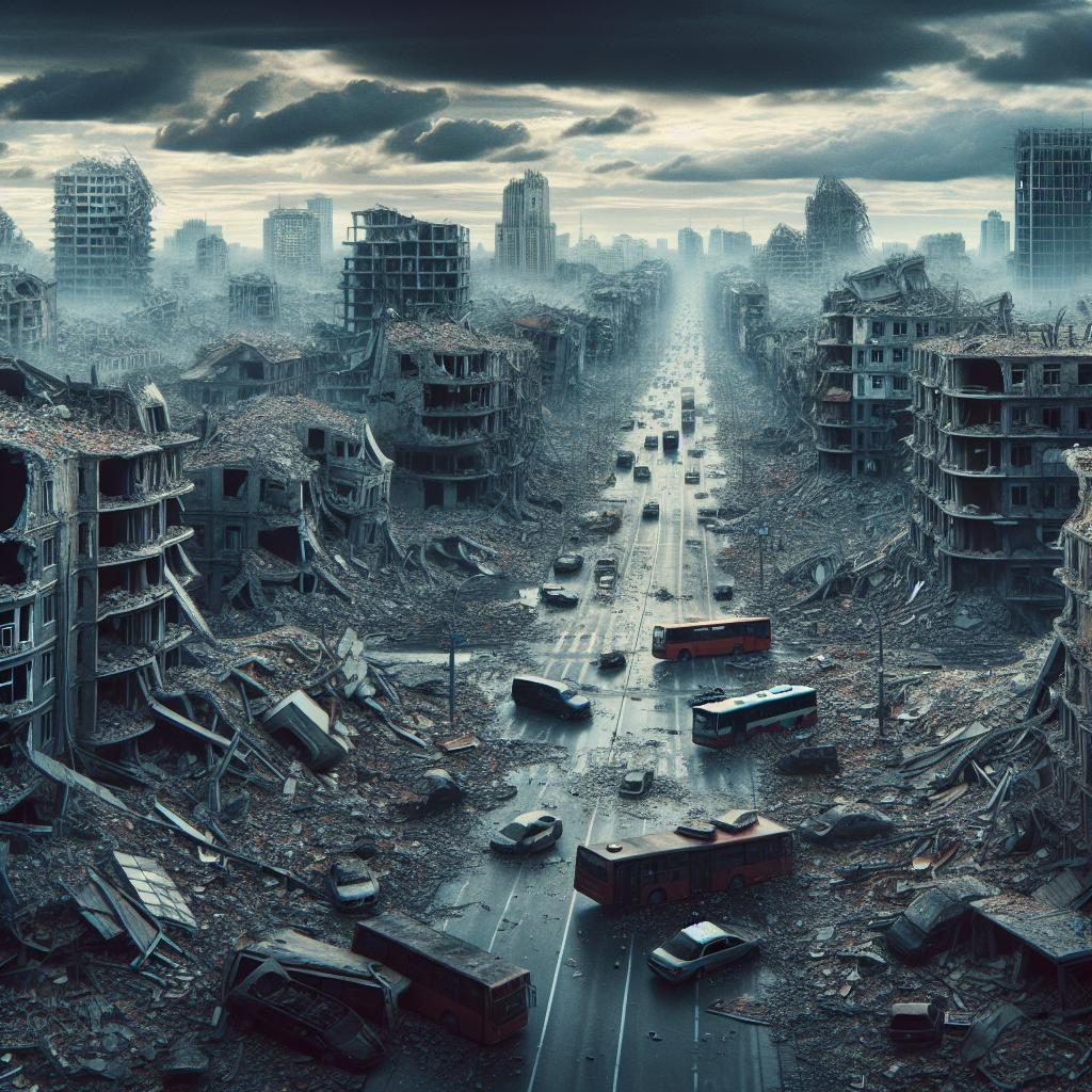 Devastated Urban Landscape