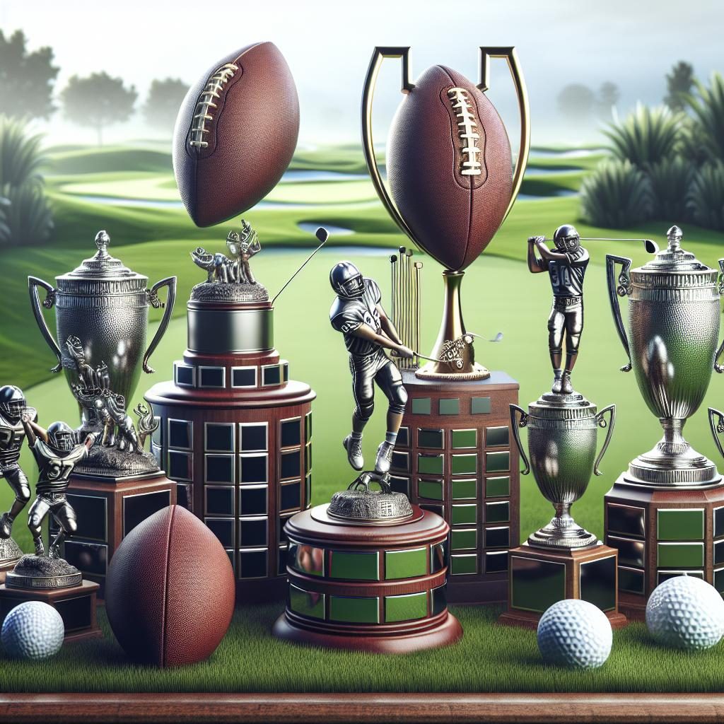 "Golf Course Championship Trophies"