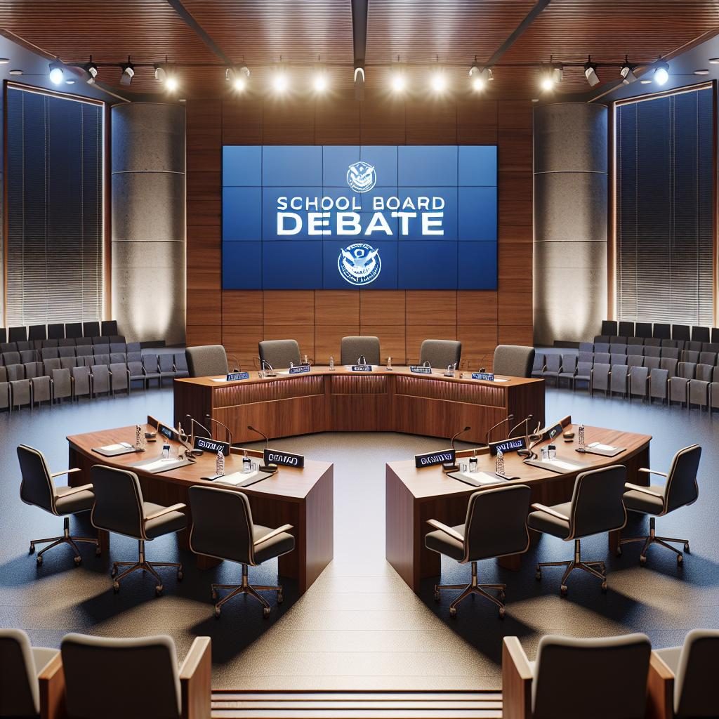 School Board Debate Stage