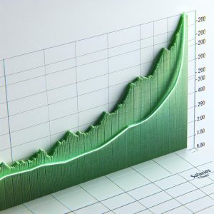 Rising salaries graph