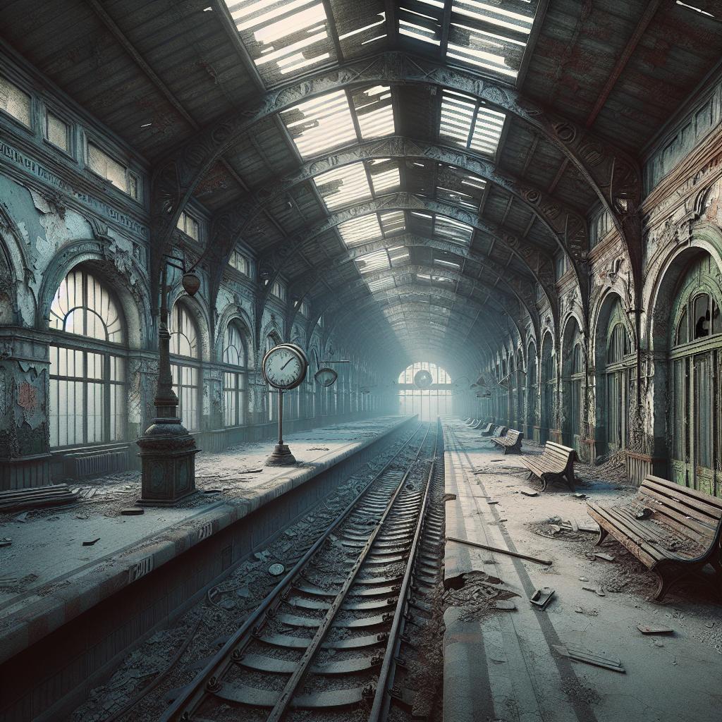 Abandoned train station