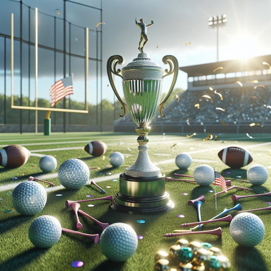 "Golf Trophy Celebration"