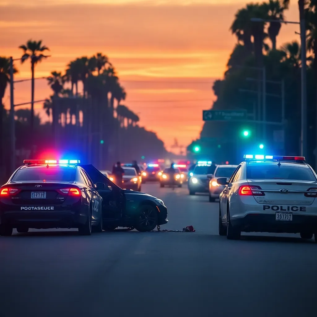 Accident on Sunset Boulevard: Lexington Police Clear the Scene