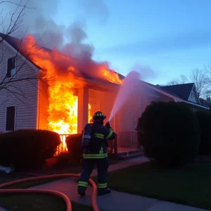 Irmo Firefighters Successfully Combat House Fire on Spartan Drive