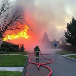 Firefighters Brave Flames in Lexington Villas Blaze, Two Injured