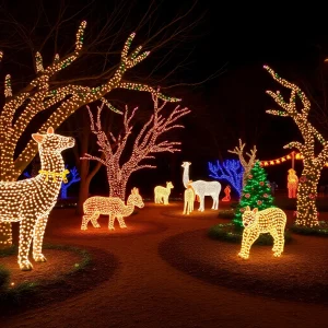 Holiday Spirit Shines Bright at Riverbanks Zoo & Garden's Wild Lights Show in Columbia, S.C.