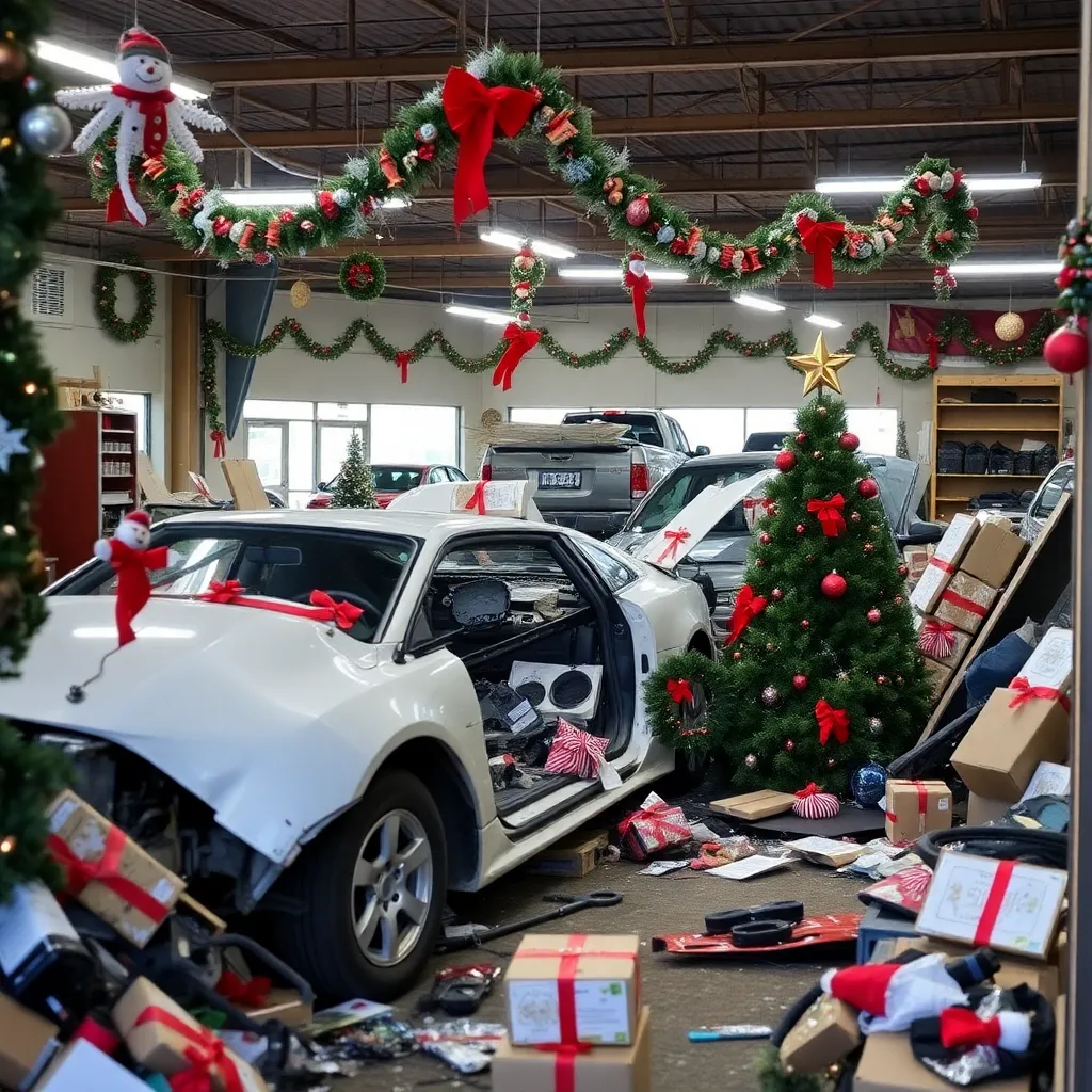 Vehicle Crashes into Frame Shop in Lexington, S.C. as Holiday Preparations Continue