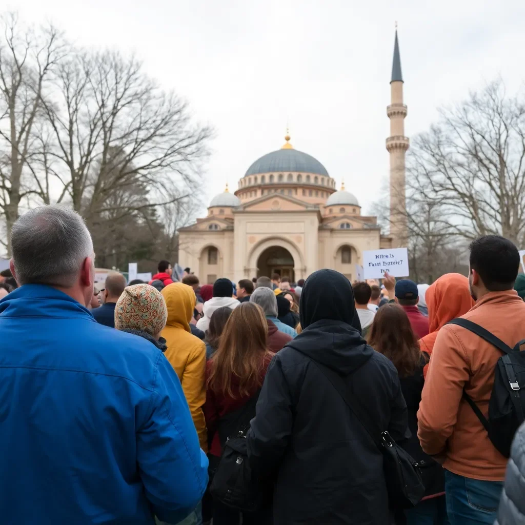 Community Shocked by Vandalism of Columbia Mosque