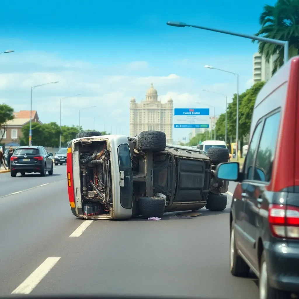 Traffic Alert: Overturned Vehicle Cause Delays on Sunset Boulevard in Lexington