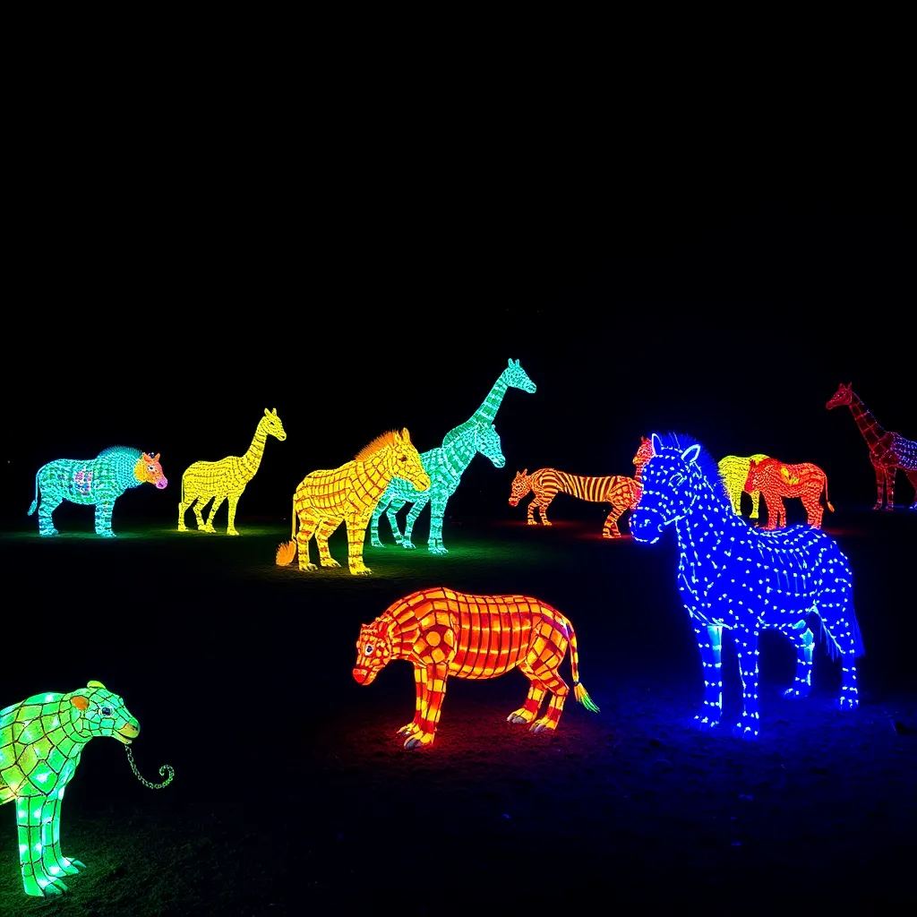 Columbia's Riverbanks Zoo Shines Bright with Spectacular Holiday "Wild Lights" Event