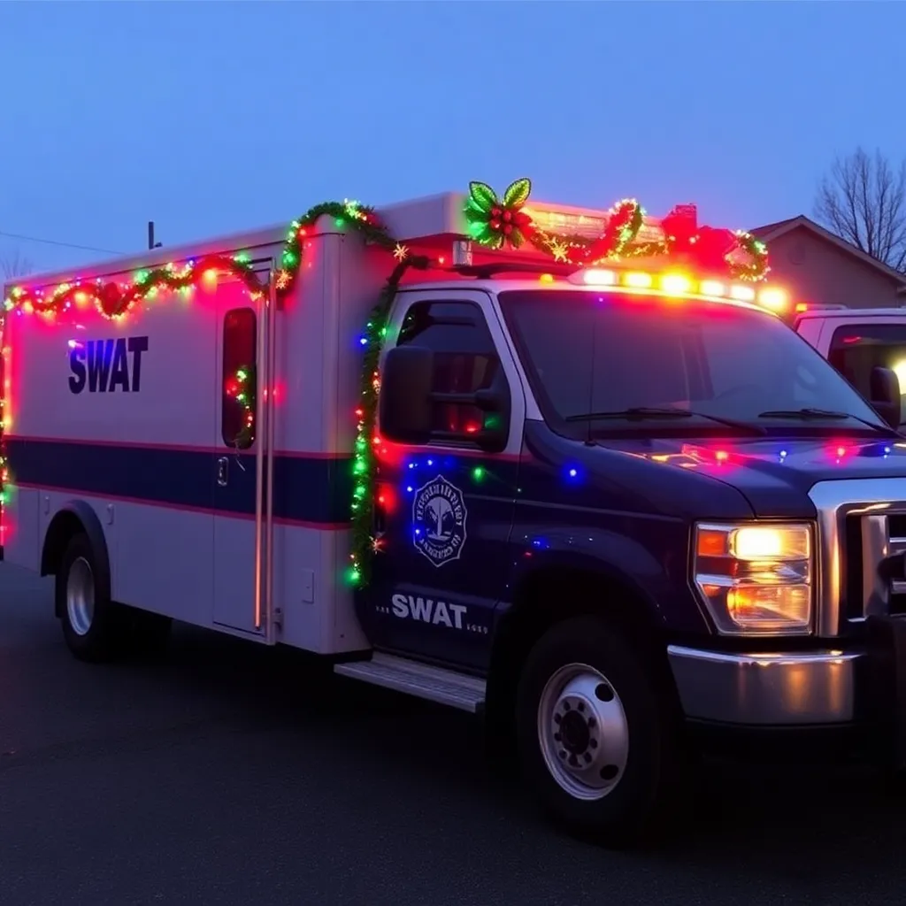 Lexington County's Santa Parade Brings Holiday Cheer in Unique SWAT Truck Celebration