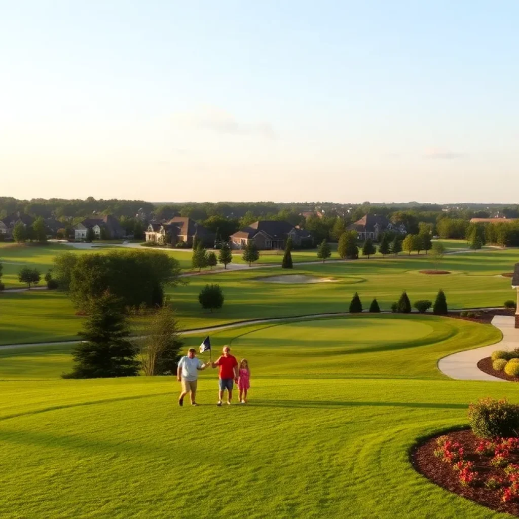 Scenic golf neighborhood in Chapin SC with golf course views