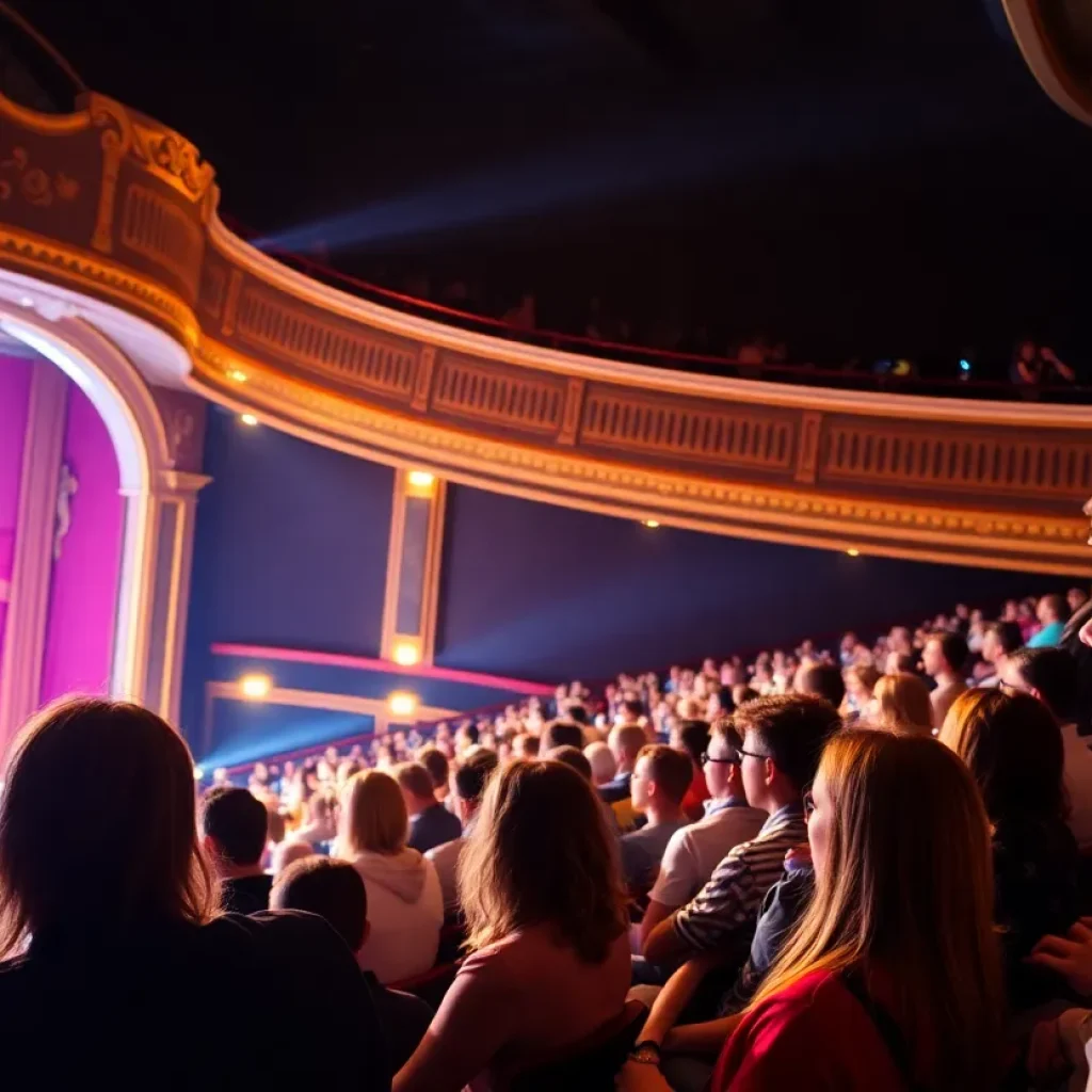 Audiences enjoying a live theatre performance in Columbia