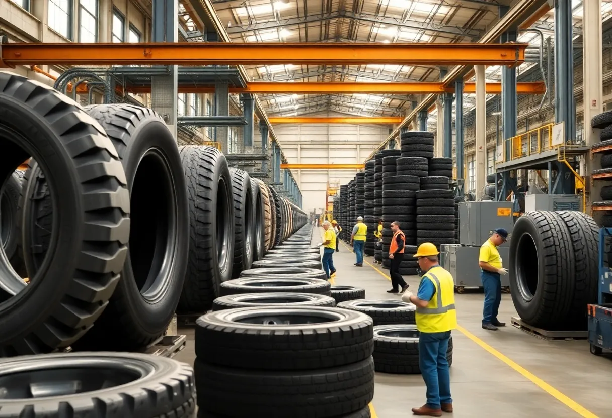 Production facility of Michelin in Lexington, South Carolina