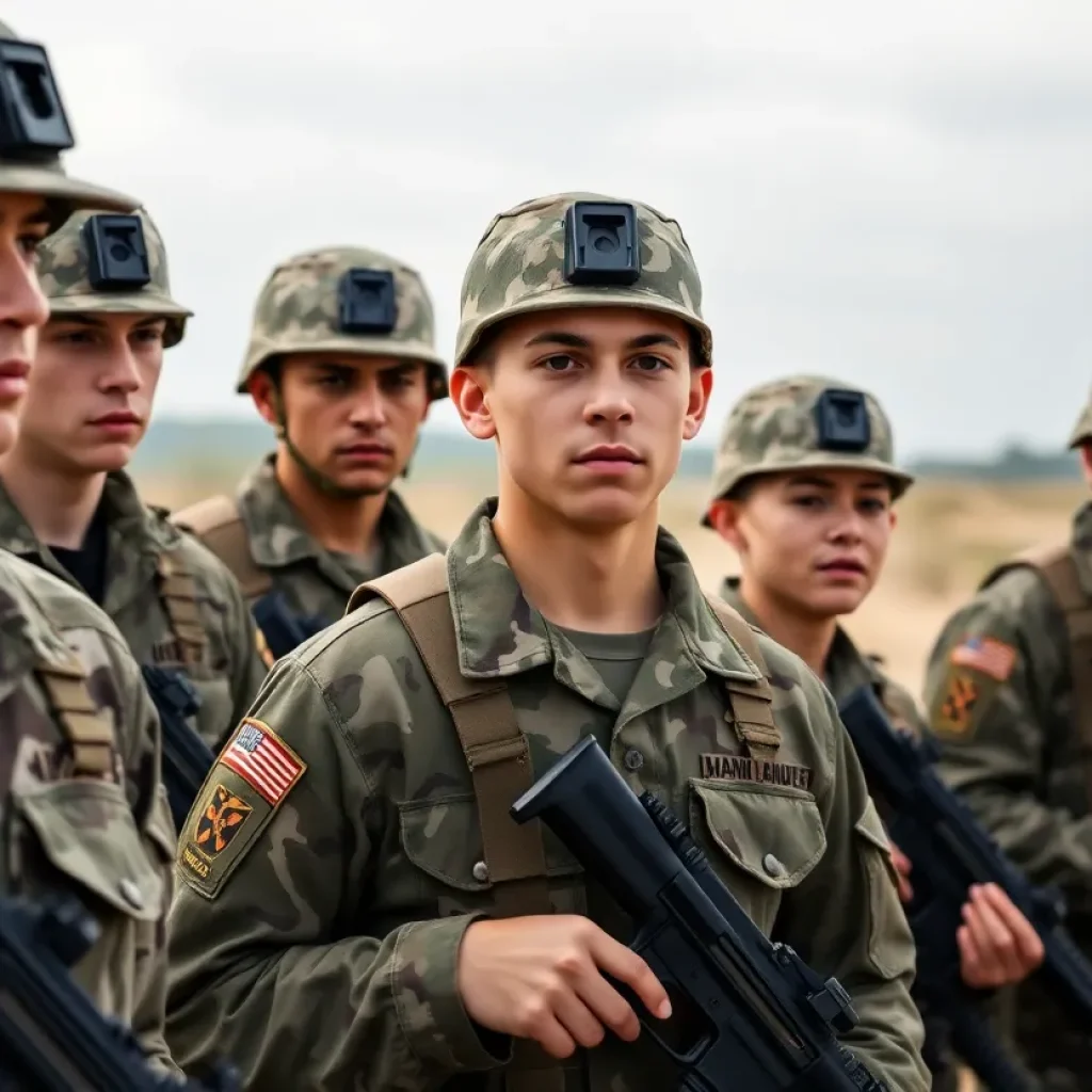 Young Marines training at Camp Lejeune