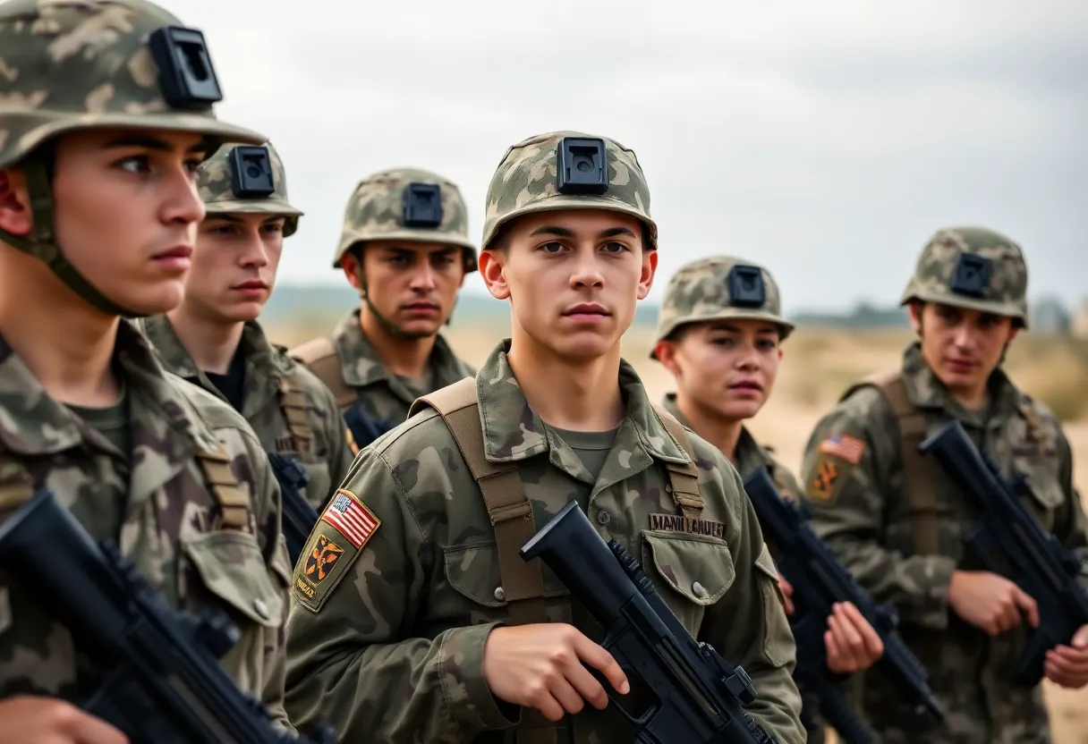 Young Marines training at Camp Lejeune