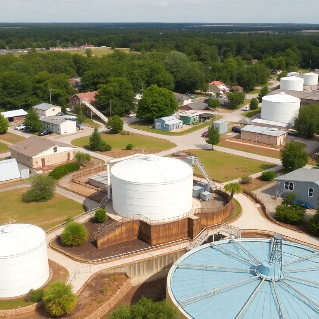 Chapin South Carolina town with water facilities under development.