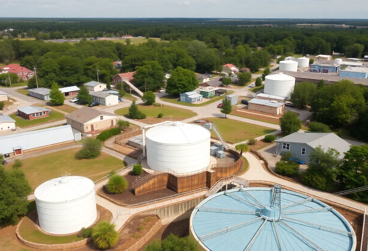 Chapin South Carolina town with water facilities under development.