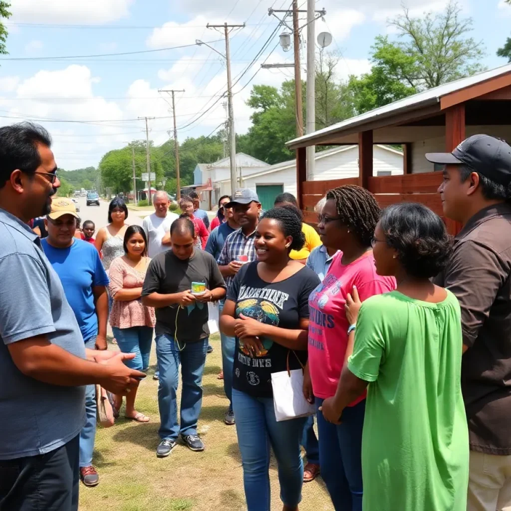 Community members in Lexington, SC, supporting each other during the search for a missing man