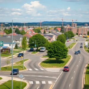 Traffic improvement construction site in Irmo