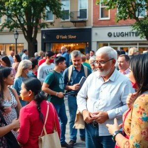 Residents participating in a local community event in Lexington