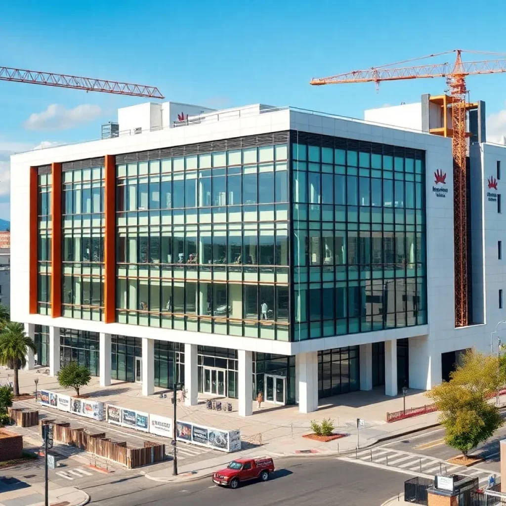 Artist's rendering of the new medical school campus in Columbia's BullStreet District