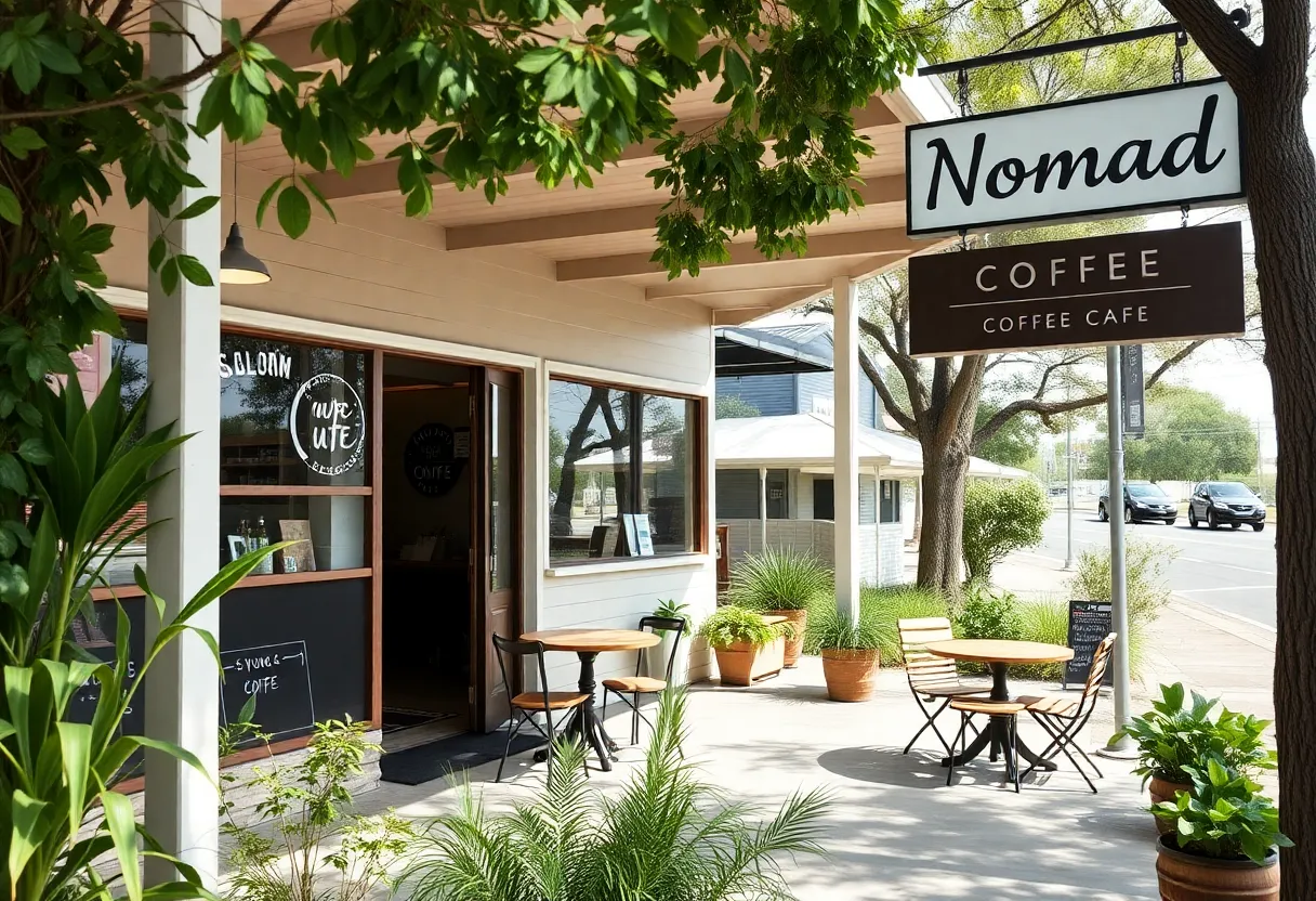 Exterior view of Nomad Cafe on Augusta Highway